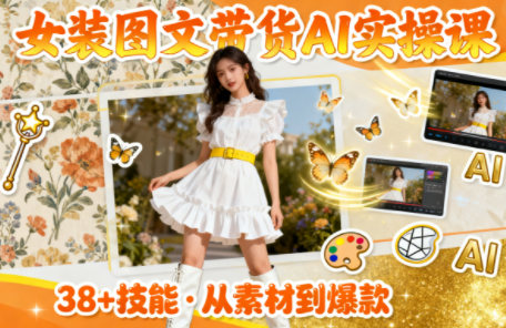 女装图文带货的AI实操课-昕妈·摇钱树
